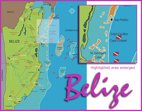Map of Belize